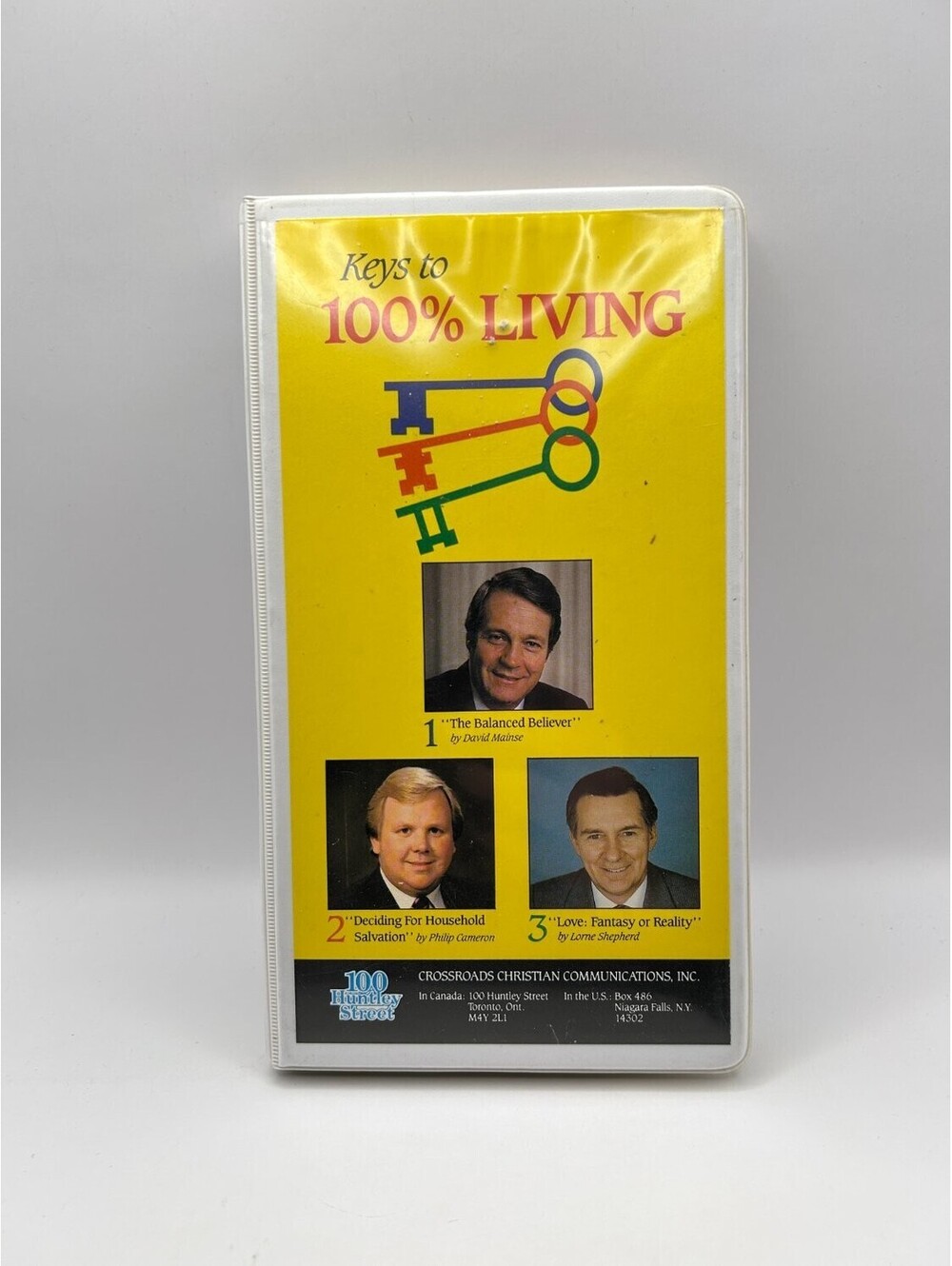 David Mainse, Philip Cameron, Lorne Shepherd Keys To 100% Living Audio Cassette